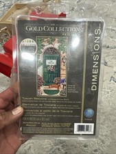NEW Dimensions Gold Collection Petite Cross Stitch Kit Tuscan Welcome 4"X8" 