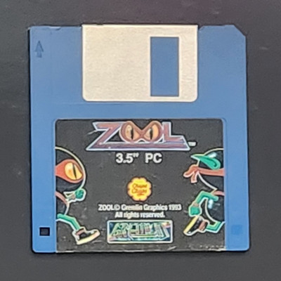 Zool PC 3,5'' Diskette Gremlin Graphics 1993 Videospiel-Serie