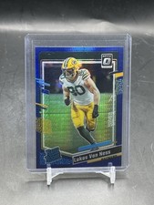 2023 Donruss Optic #240 Lukas Van Ness Rated Rookie Blue Hyper Prizm RC Packers