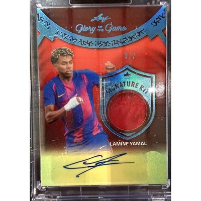 Lamine Yamal 3/7 AUTO PATCH 2026 Leaf Glory of the Game Signature Kit Barcelona