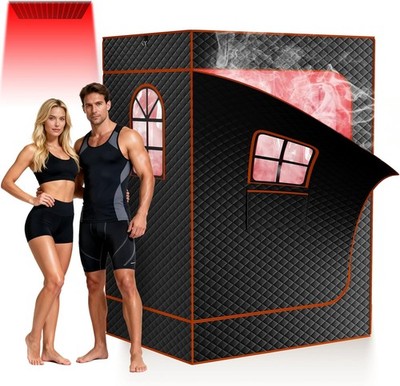 NAIZEA Infrared Sauna Box Sauna for Home Steam Saunas with RedLight Therapy Lamp
