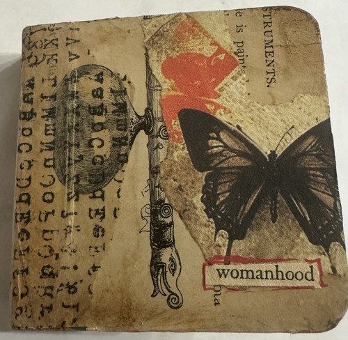 “Womanhood” Raw Art Journal Original Handmade Art Journal - 10 Pages.