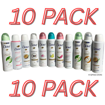 Dove 10PK Women s Deodorant Spray 150ml Assorted Antiperspirant