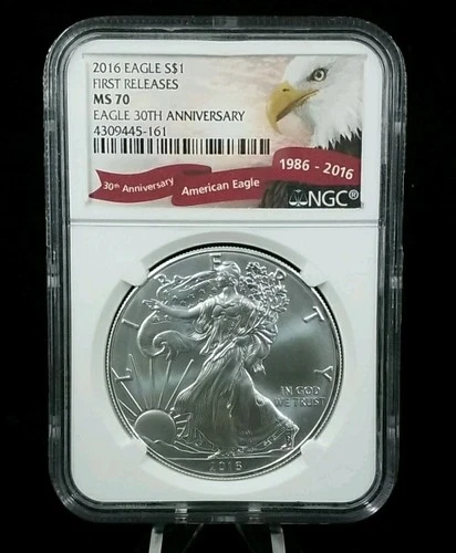 2016 Eagle S$1 NGC MS 70 30th Anniversary First Releases #7040