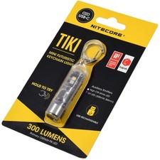 Schlüsselanhänger-Taschenlampe Nitecore TIKI - 300 Lumen, mit UV, Micro-USB   Li