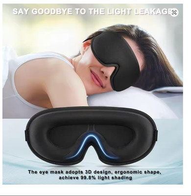 3D Sleep Mask for Side Sleepers   Light Blocking Soft Eye Cover