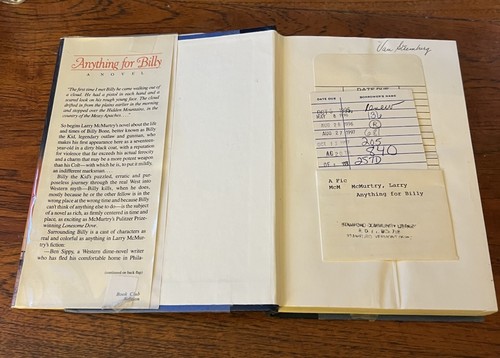 Anything for Billy - Hardcover By McMurtry, Larry - Former Library Copy - Picture 5 of 7