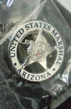 US MARSHAL Arizona Lapel Pin in Silver Plated
