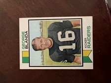 1973 Topps George Blanda 25 (ex) Wrinkle