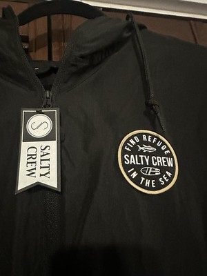 Brand new! Salty Crew Lightweight Windbreaker Jacket Find Refuge In The Sea