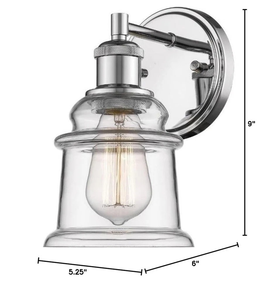 Millennium 2341-CH Transitional One Light Wall Sconce in Chrome Finish - Image 4 of 4