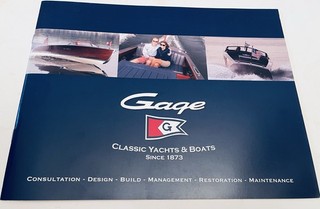 GAGE HACKER BOATS Original Brochure Lake Geneva Wisconsin