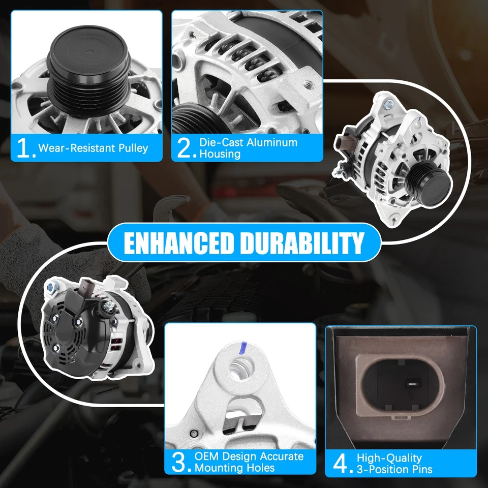 Alternator for Toyota Corolla 2014 2015 2016 2017 2018 1.8L Foto 4 de 4