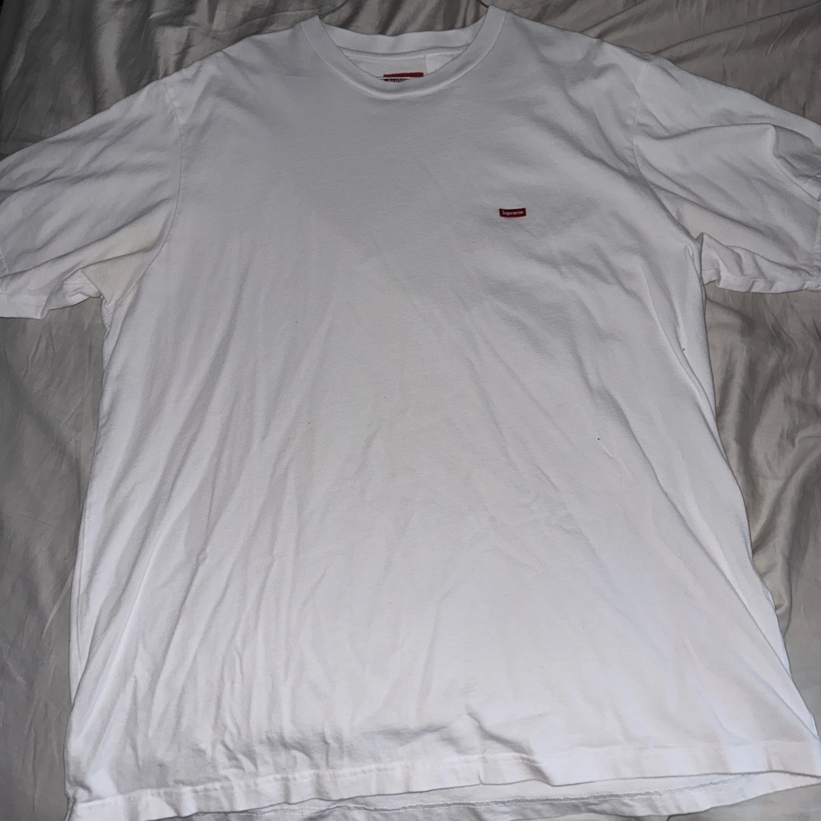 Chemise 100% Authentique Suprême Manches Longues L/S Petite Boîte Logo Taille L Homme