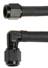 Allstar Performance 48427 Coated Braided Line 40in #4 Hose -4 Str/-4 90 Deg