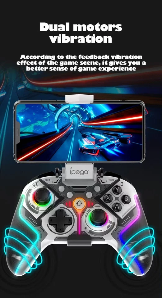 IPEGA Wireless Game Controller Gamepad Turbo Adjustable Trigger PC Android iOS - Image 4 of 4