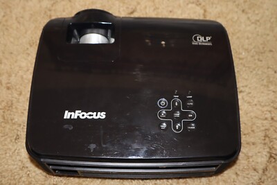 InFocus IN104 DLP Projector w/ power cord, and VGA cable