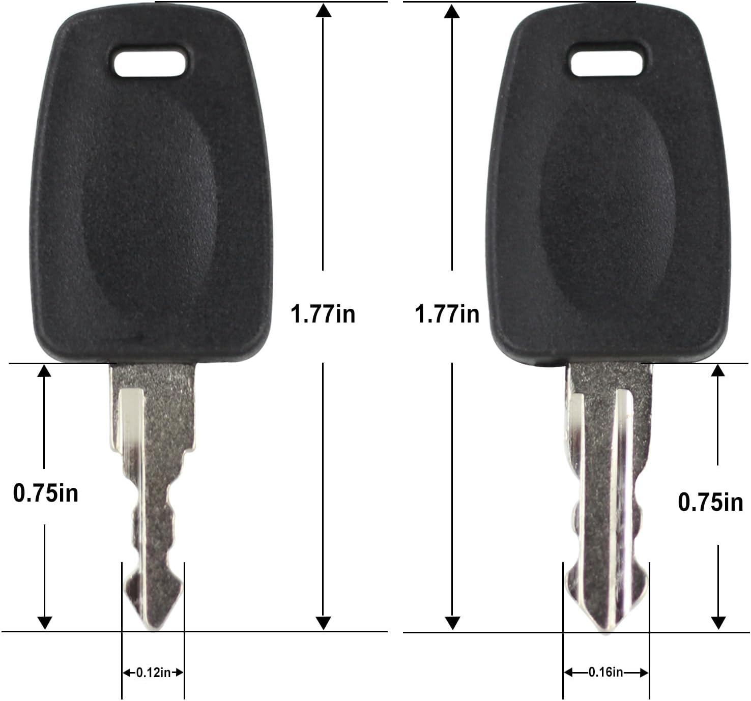 2PCS TSA007 TSA002 Master Luggage Keys Compatible with Luggage Suitcase