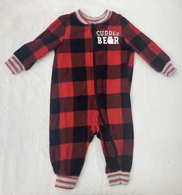 Baby Boy Girl 6/9 Mo Holiday Time CUDDLE BEAR Long Sleeve