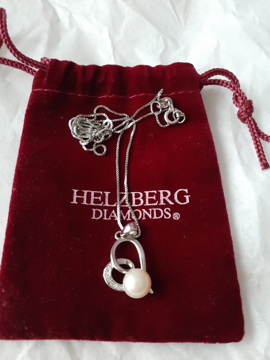 HELZBERG CHAIN HEART PENDANT DIAMONDS