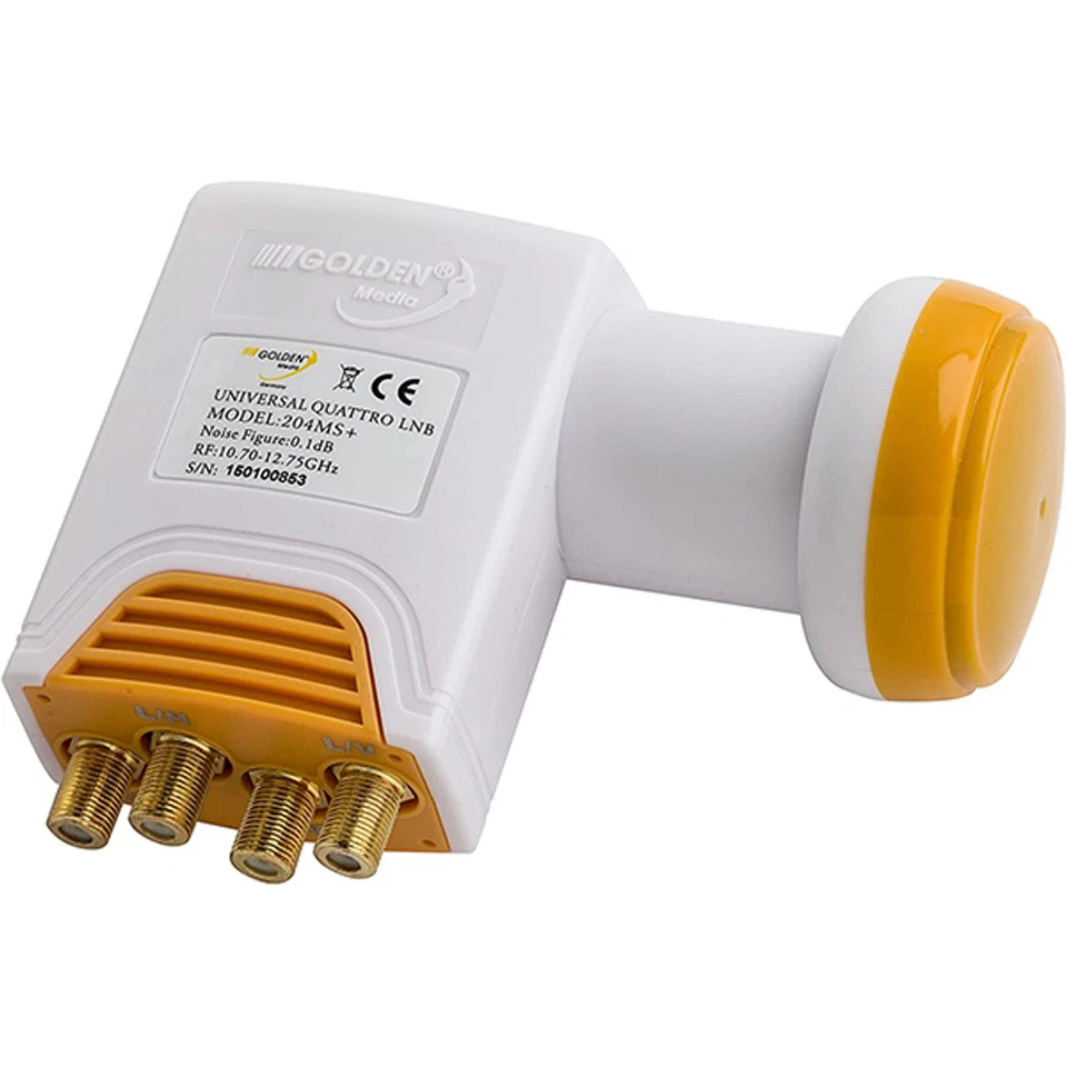 Golden Media 5×8 Stand-Alone 5 in 8 out Multiswitch With FREE 0.1dB Quattro LNB - Image 3 of 3
