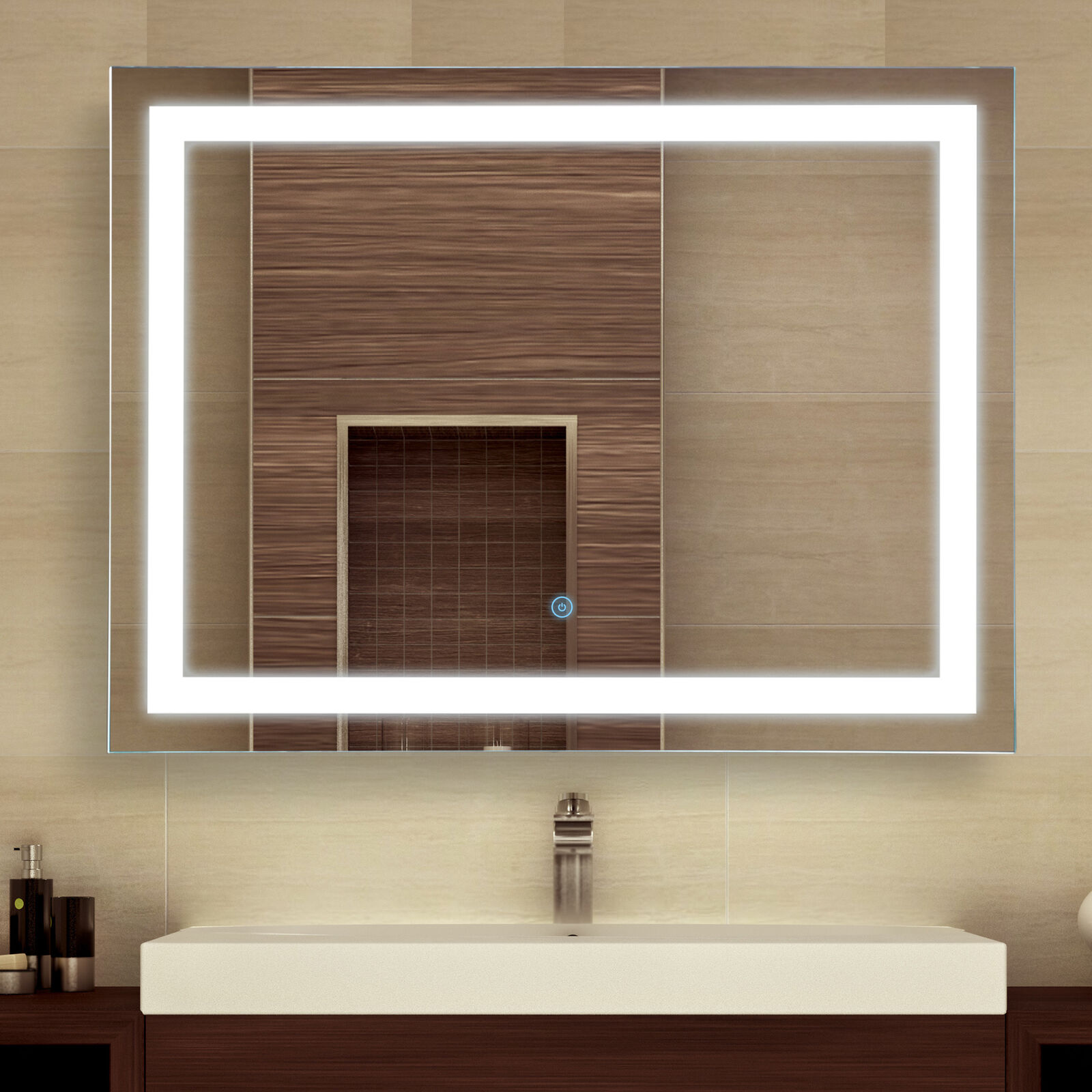 Featured image of post Bathroom Mirror With Built In Light : Check out these 20+ ideas to make your bathroom and vanity reflect your personality you&#039;ll agree when you witness the splendid way the colors light up your room.