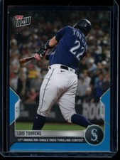 2022 Topps Now #681 Luis Torrens Blue Parallel Card #d 1/49