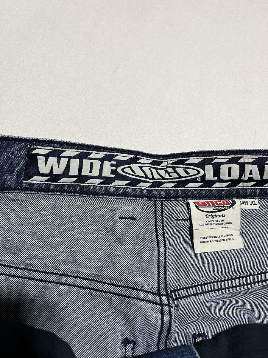 NEW Jnco Jeans Wide Load Jeans 44W 30L 30”Blue Denim Baggy