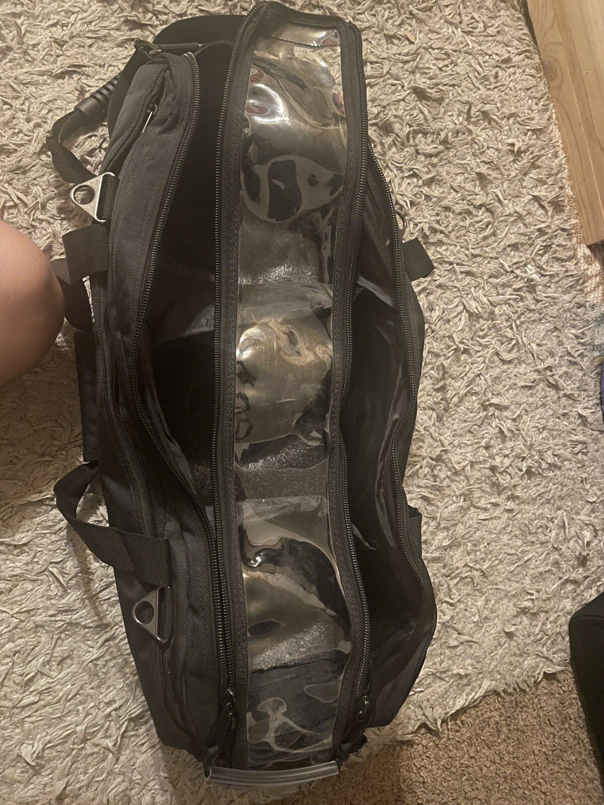 Vise 3 Ball Triple Tote Black Bowling Bag eBay