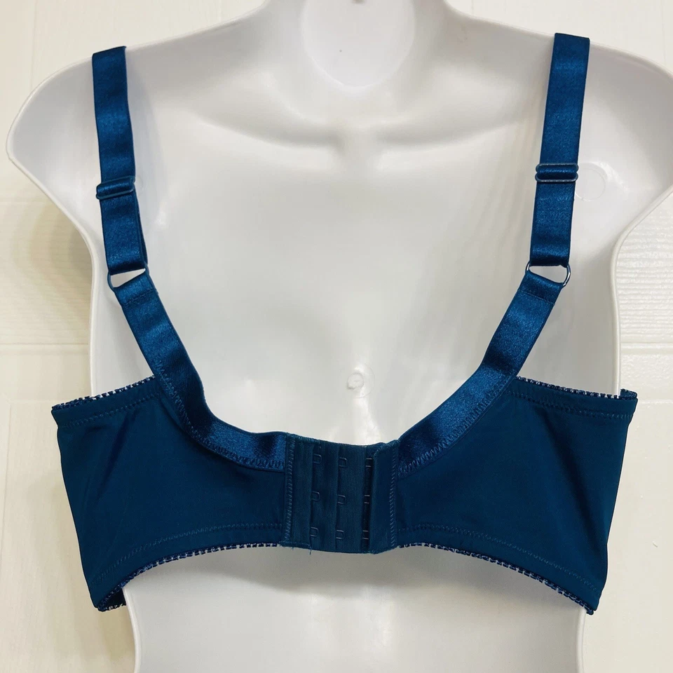 Sujetador Fredrick’s Of Hollywood Voluptuoso Acolchado Push Up 34DD Teal Shine Lace NUEVO Foto 4 de 4