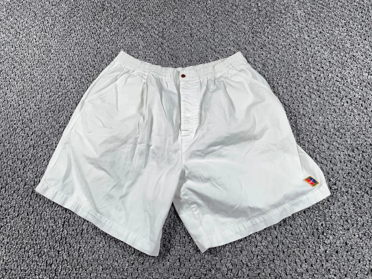 VTG 90s Nike Agassi Challenge Court Shorts Men s XL White Button Fly 8