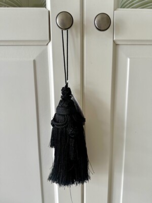 Deko-Quaste / Tassel in schwarz (30 cm / Baroque Collection)