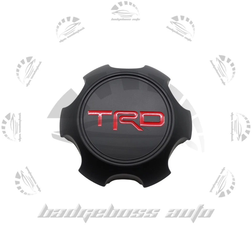 w/TRD Letter Matte Black Center Cap For Tacoma 4Runner FJ Cruiser PTR20-35111-BK Foto 3 de 4