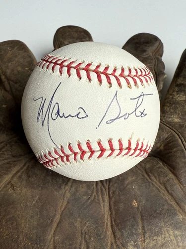 Mario Soto Signed Autographed Official Major League OML Baseball