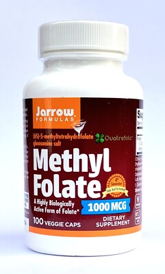Jarrow Formulas FOLAT (ALS QUATREFOLISCHES (6S)-5) 1000 MCG 100 KAPSELN