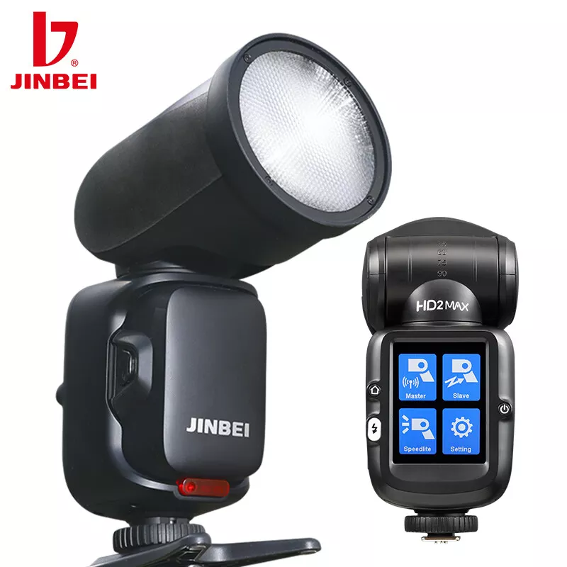 JINBEI HD 2 MAX Speedlite TTL HSS 2.8in Strobe Flash Light for Canon Nikon Sony