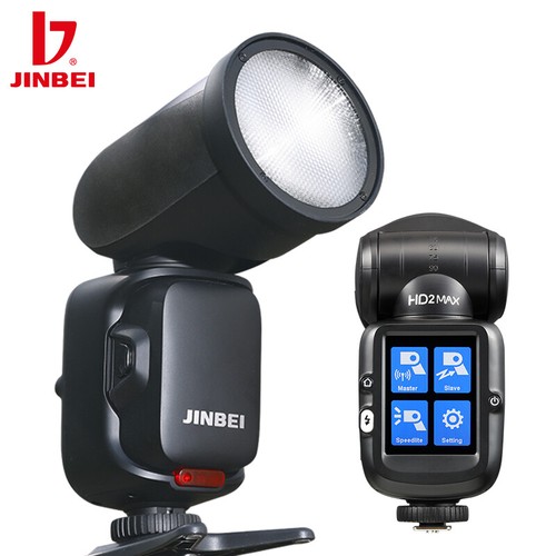 JINBEI HD2 MAX Speedlite TTL/HSS 2.8in Strobe Flash Light for Canon