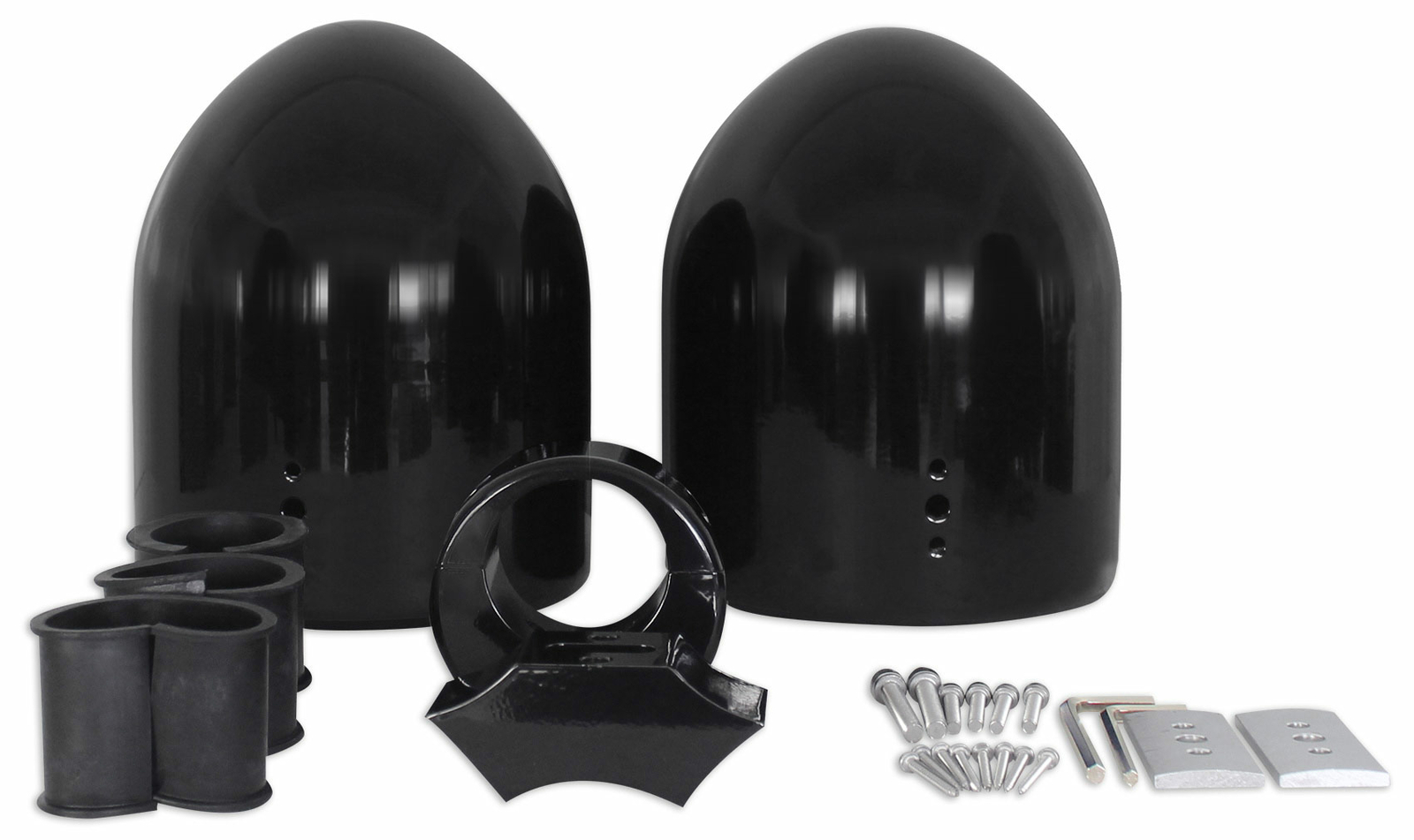 Корпус колонки Rockville DMAC80B Dual 77 Black Aluminum Tower для вейкборда из черного алюминия