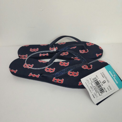 Reef Women's Stargazer Size X MLB Flip Flops Boston Redsox NWT Baseball