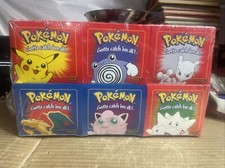 Never Opened 1999 Burger King Pokemon 23K Gold Plated Cards Set of 6 