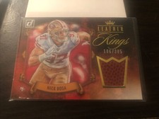 2020 Donruss Nick Bosa 49ers Leather Kings Football Patch 186 /285