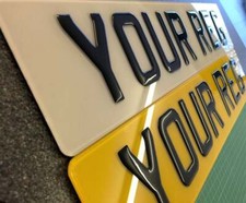 PREMIUM UK Road Legal 3D GEL Car Registration Number Plates mot DVLA REG SELLER
