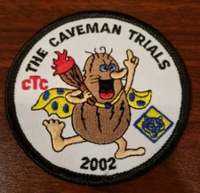 2002 The Caveman Trials CTC Patch Boy Scouts Of America  0078