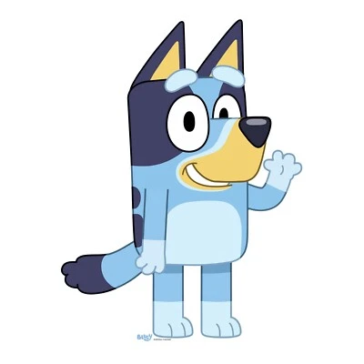 Bluey Heeler Officiel Carton Découpe/Voyageur Debout/Debout - Grand pour Fans - Photo 1/2