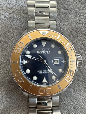 INVICTA  Grand Pro Diver Men s Watch Blue Face  #28768 WP To 300 M, NEVER WORN!!