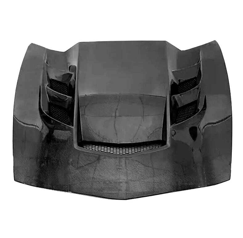 for 2014-2019 Chevy Corvette C7 TF style vented Carbon Fiber Hood - Image 2 of 4