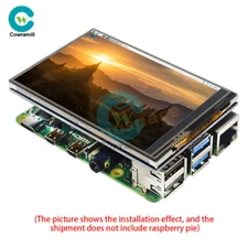 3.5 Inch Touch Screen 125MHz SPI LCD Display Fan for Raspberry Pi 4B/3B/Zero W