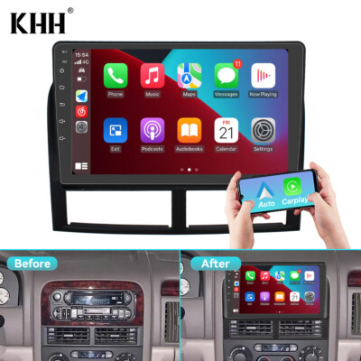 64G For Jeep Grand Cherokee 1999-2004 Carplay Car Stereo Radio Android 13 GPS FM