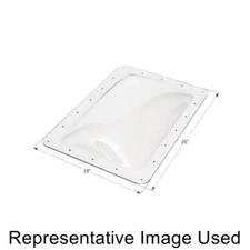 Icon 01820 RV Trailer Rectangle Skylight 18" x 26" - Clear NEW