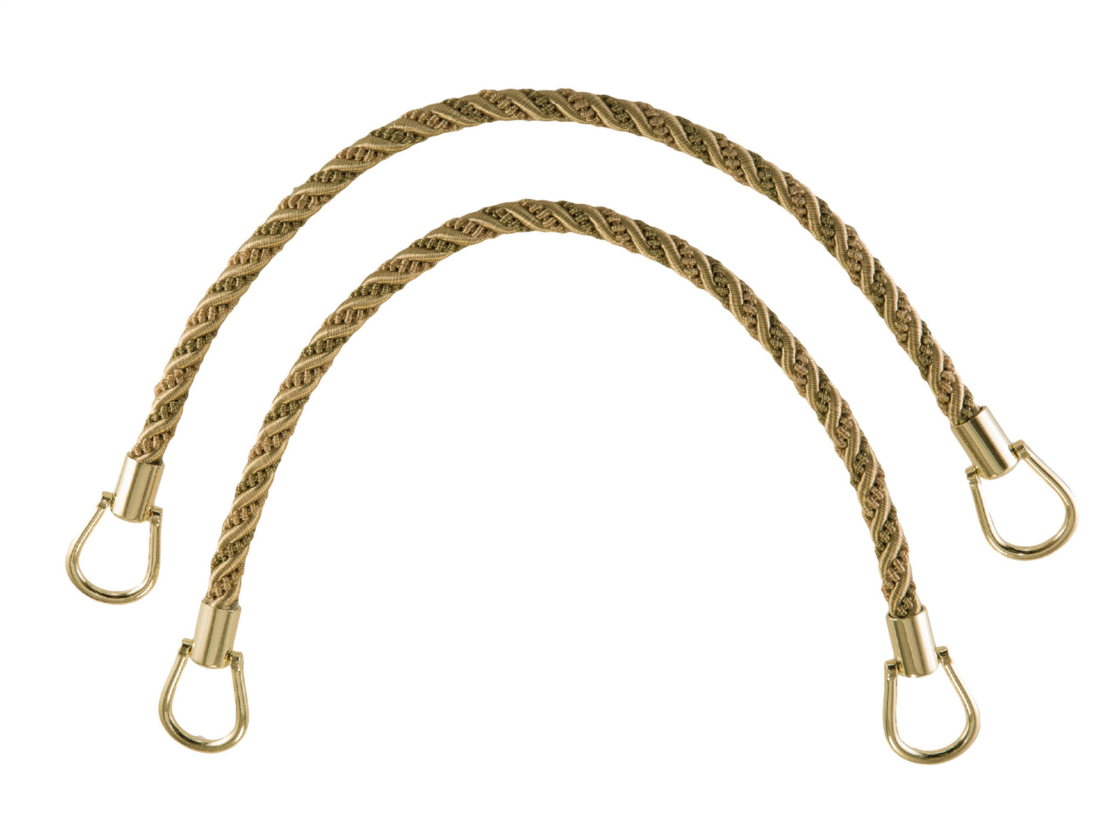 Olive Champagne 18"" Rope Tiebacks Sagegrass [Pair Of]